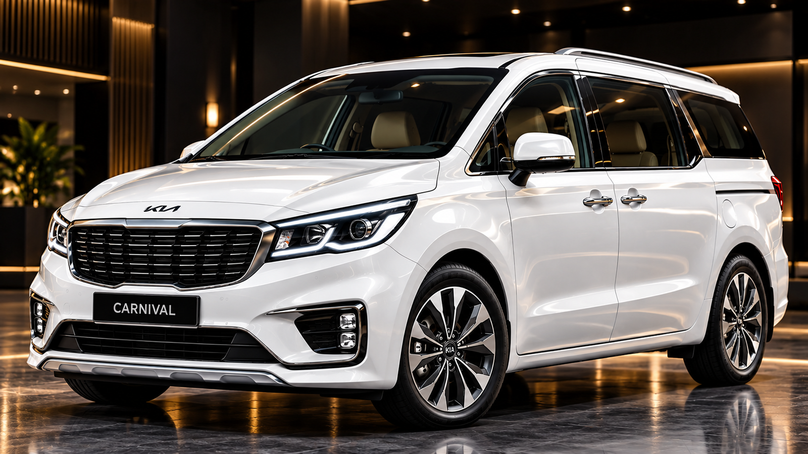 Kia Carnival luxury chauffeur hire in Kochi, Kerala